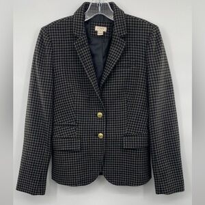 J.Crew Keaton herringbone Gray black Boy Blazer size 2